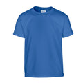 Royal Blue - Front - Gildan Childrens-Kids Plain Cotton Heavy T-Shirt