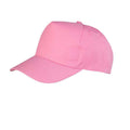 Pink - Front - Result Boston 5 Panel Baseball Cap