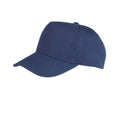 Navy - Front - Result Boston 5 Panel Baseball Cap