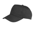 Black - Front - Result Boston 5 Panel Baseball Cap