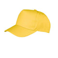 Yellow - Front - Result Boston 5 Panel Baseball Cap