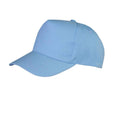 Sky Blue - Front - Result Boston 5 Panel Baseball Cap