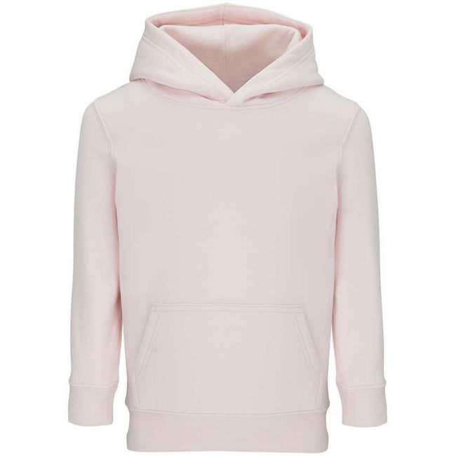 Creamy Pink - Front - SOLS Childrens-Kids Connor Hoodie