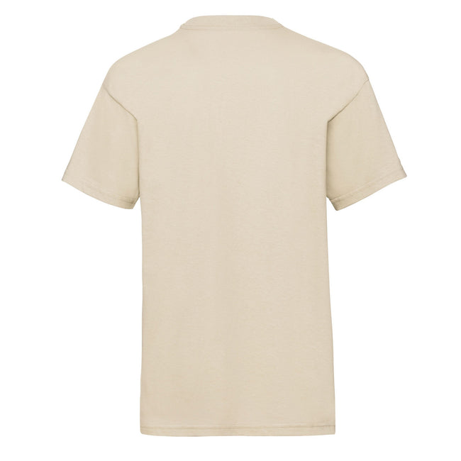 Natural - Back - Fruit of the Loom Childrens-Kids Value T-Shirt