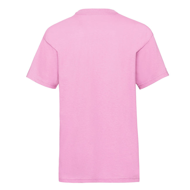 Light Pink - Back - Fruit of the Loom Childrens-Kids Value T-Shirt