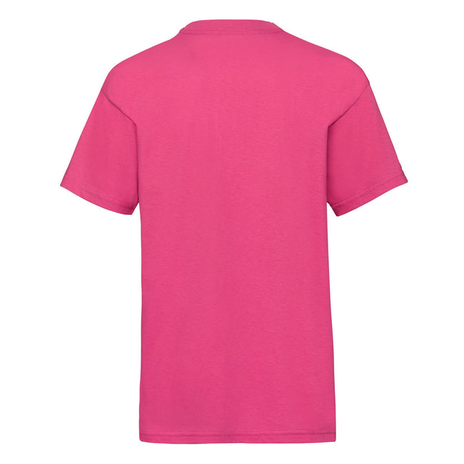 Fuchsia - Back - Fruit of the Loom Childrens-Kids Value T-Shirt