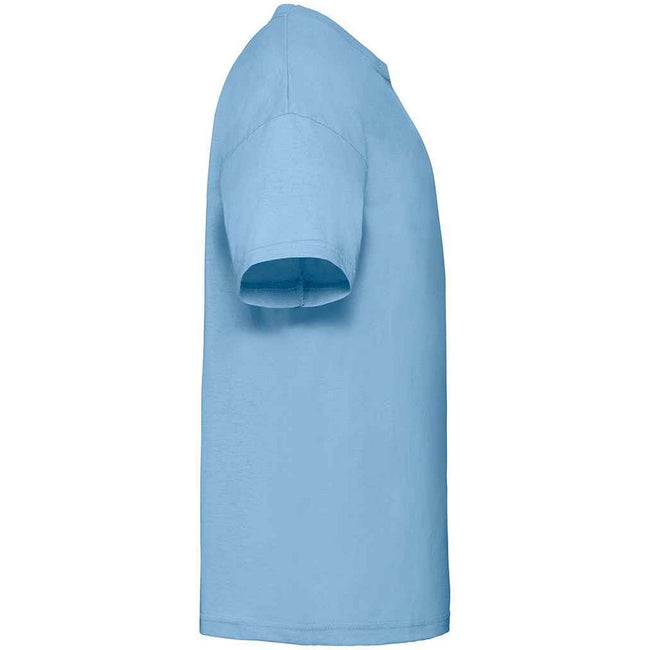 Sky Blue - Side - Fruit of the Loom Childrens-Kids Value T-Shirt