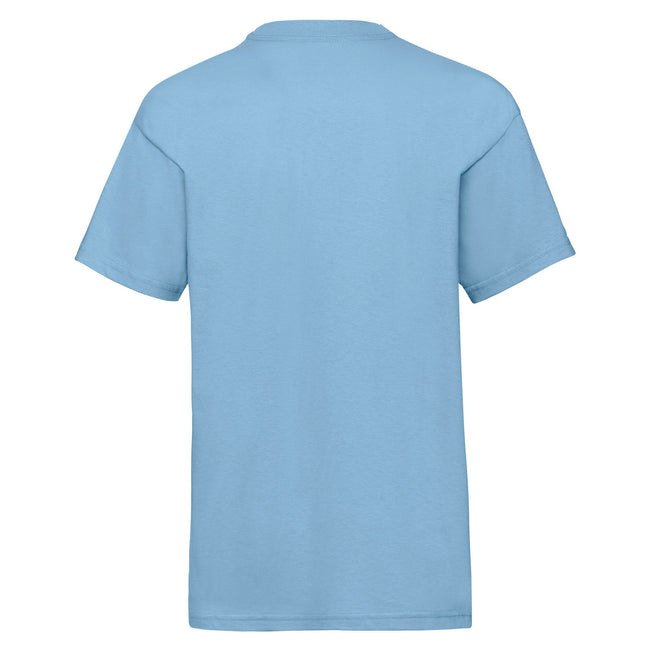 Sky - Back - Fruit of the Loom Childrens-Kids Value T-Shirt