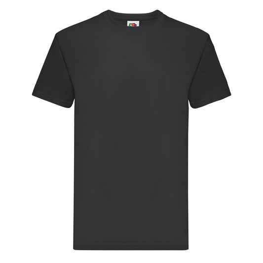Black - Front - Fruit of the Loom Unisex Adult Super Premium Plain T-Shirt