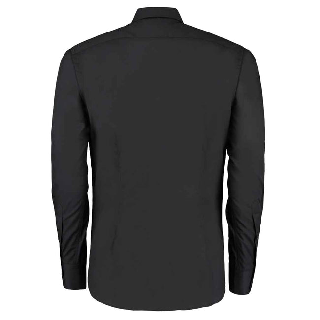 Black - Back - Kustom Kit Mens Formal Shirt