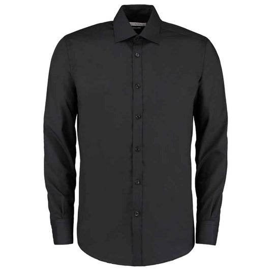 Black - Front - Kustom Kit Mens Formal Shirt