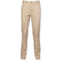 Stone - Front - Front Row Mens Stretch Chinos