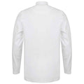 White - Back - Henbury Mens Roll Neck Long-Sleeved Top