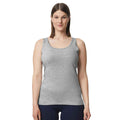 Sport Grey - Side - Gildan Womens-Ladies Softstyle Ringspun Cotton Tank Top