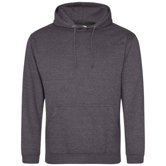 Charcoal - Front - AWDis Cool Unisex Adult College Hoodie