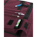 Burgundy - Side - Bagbase Contrast Detail Messenger Bag