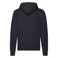 Deep Navy - Back - Fruit Of The Loom Unisex Adult Lightweight Hooded Sweatshirt
