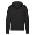 Black - Back - Fruit Of The Loom Unisex Adult Lightweight Hooded Sweatshirt