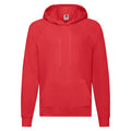 Red - Front - Fruit Of The Loom Unisex Adult Lightweight Hooded Sweatshirt