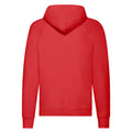Red - Back - Fruit Of The Loom Unisex Adult Lightweight Hooded Sweatshirt