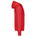 Red - Side - Fruit Of The Loom Unisex Adult Lightweight Hooded Sweatshirt