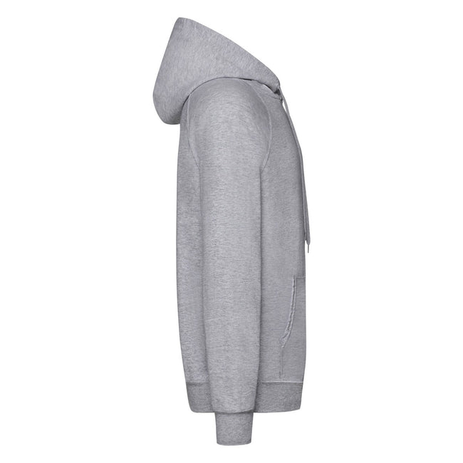 Heather Grey - Side - Fruit Of The Loom Unisex Adult Lightweight Hooded Sweatshirt