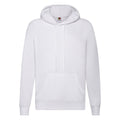 White - Front - Fruit Of The Loom Unisex Adult Lightweight Hooded Sweatshirt