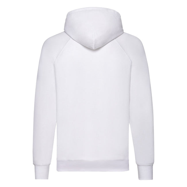 White - Back - Fruit Of The Loom Unisex Adult Lightweight Hooded Sweatshirt