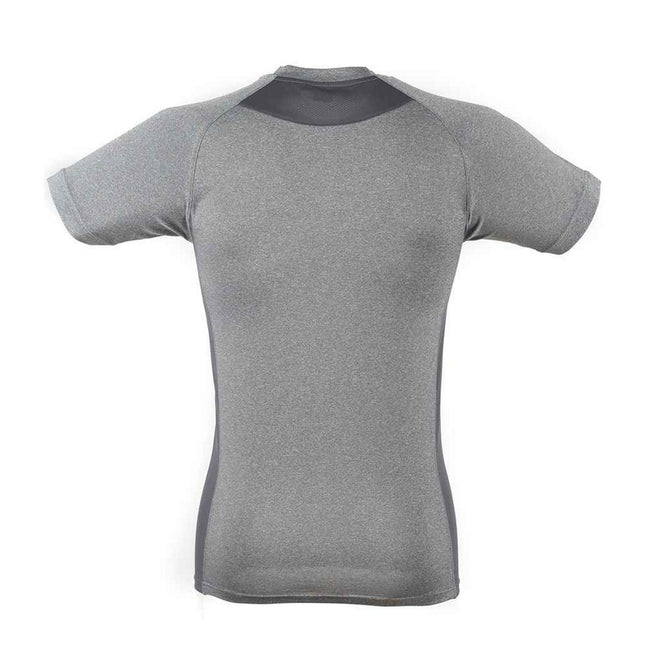 Grey Marl-Grey - Back - Tombo Mens Slim T-Shirt