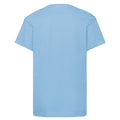 Sky Blue - Back - Fruit Of The Loom Childrens-Kids Original T-Shirt