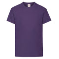 Purple - Front - Fruit Of The Loom Childrens-Kids Original T-Shirt