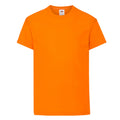 Orange - Front - Fruit Of The Loom Childrens-Kids Original T-Shirt