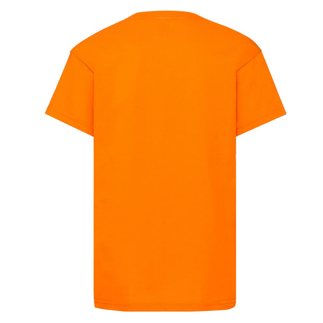 Orange - Back - Fruit Of The Loom Childrens-Kids Original T-Shirt