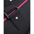 Black-Fuchsia - Back - Bagbase Piped Messenger Bag