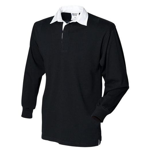Black - Front - Front Row Mens Original Rugby Shirt