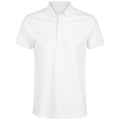 Optic White - Front - NEOBLU Mens Owen Pique Polo Shirt