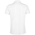 Optic White - Back - NEOBLU Mens Owen Pique Polo Shirt
