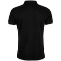 Deep Black - Back - NEOBLU Mens Owen Pique Polo Shirt