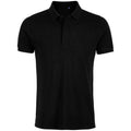 Deep Black - Front - NEOBLU Mens Owen Pique Polo Shirt