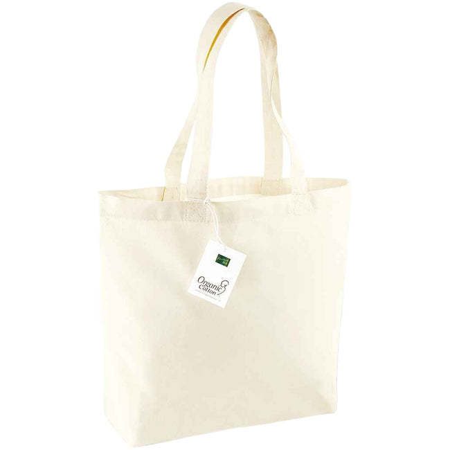 Natural - Front - Westford Mill Organic Cotton 16L Shopper Bag