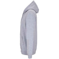 Grey Marl - Side - SOLS Unisex Adult Calipso Marl Full Zip Hoodie