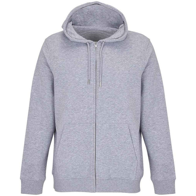 Grey Marl - Front - SOLS Unisex Adult Calipso Marl Full Zip Hoodie