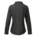 Black Denim - Back - Premier Womens-Ladies Stitch Shirt