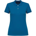 Blue Sapphire - Front - Native Spirit Womens-Ladies Pique Polo Shirt