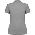 Moon Grey-Heather - Back - Native Spirit Womens-Ladies Pique Polo Shirt