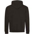 Jet Black-Gold - Back - Awdis Mens Varsity Full Zip Hoodie