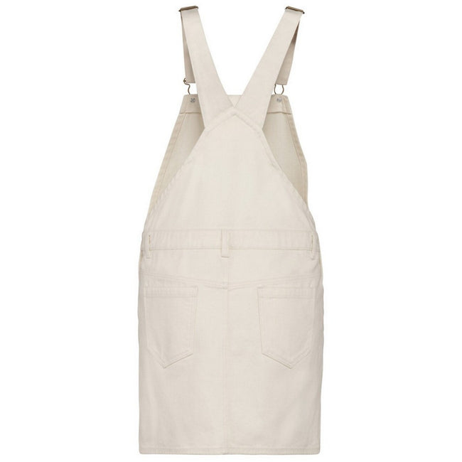 Ivory - Back - Native Spirit Womens-Ladies Eco Friendly Dungaree Dress