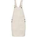 Ivory - Front - Native Spirit Womens-Ladies Eco Friendly Dungaree Dress