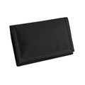Black - Front - Bagbase Plain Ripper Wallet