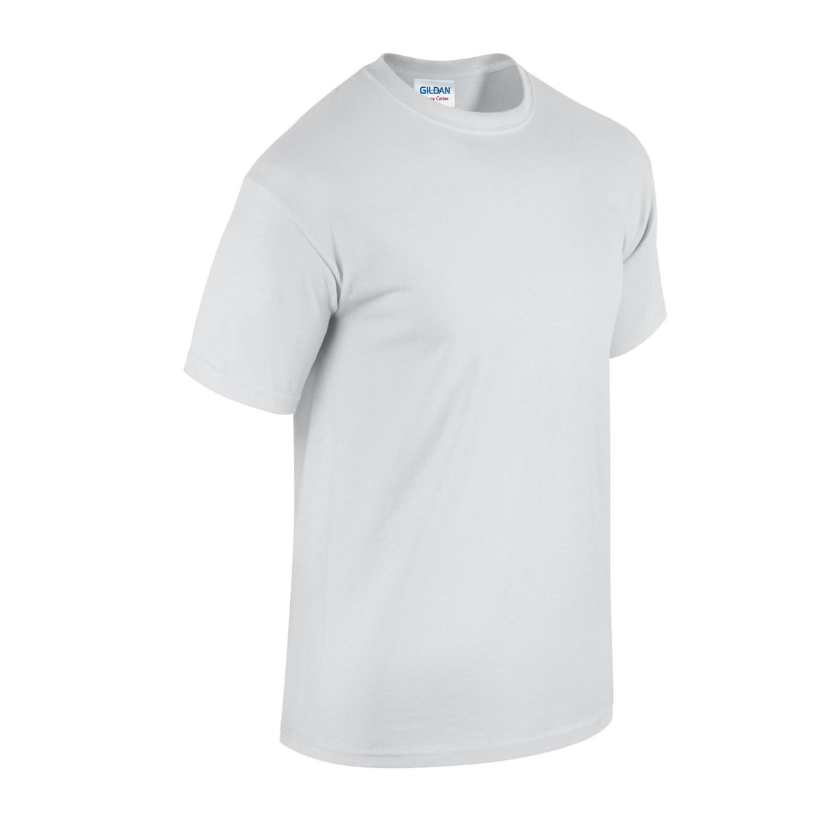 White - Side - Gildan Unisex Adult Cotton T-Shirt